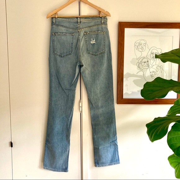 Reformation Liza High Straight Jeans in Ibiza Wash - Picture 6 of 6